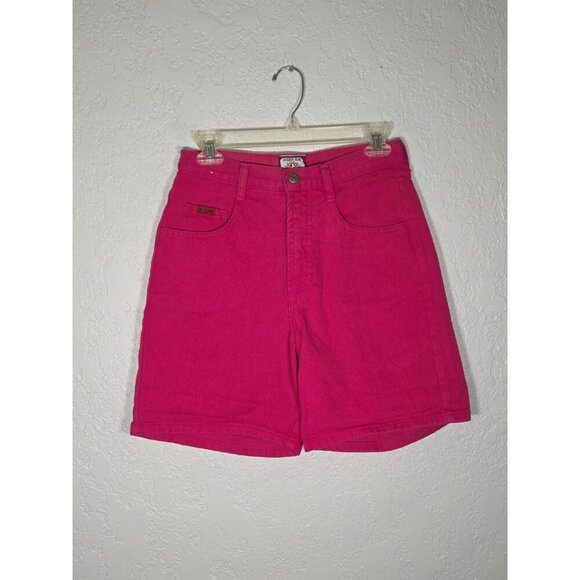 Vintage Womens Golden Star High Rise Pink Denim Shorts Medium - Picture 1 of 5